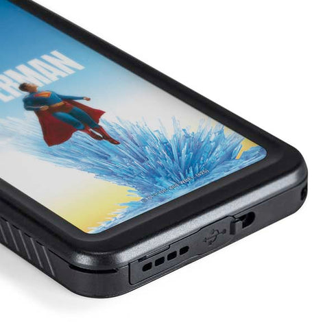 Superman 2025 Fortress of Solitude Classic Rise Galaxy S24 Waterproof Case